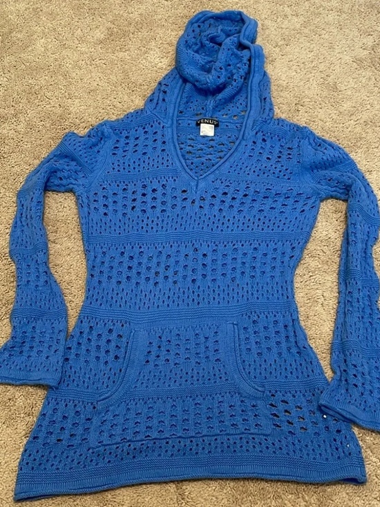 VENUS Sweaters - Venus Blue Hoodie Sweater